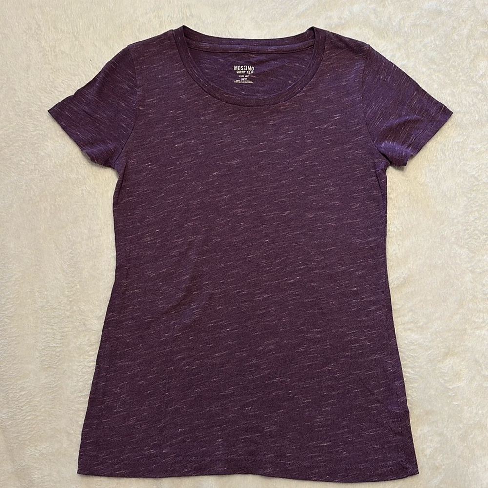 Mossimo scoop neck t-shirt in purple